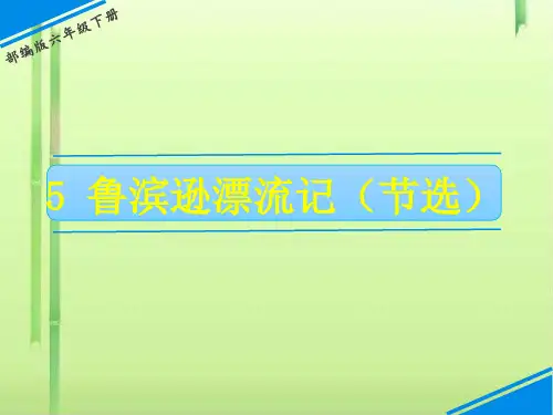 六年级下册语文课件-5 鲁滨逊漂流记 人教(部编版) (共20张PPT)