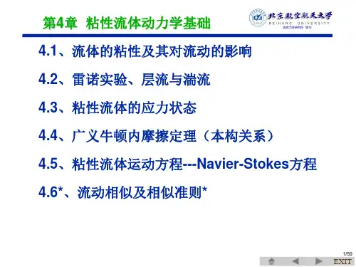 第4章粘性流体动力学基础