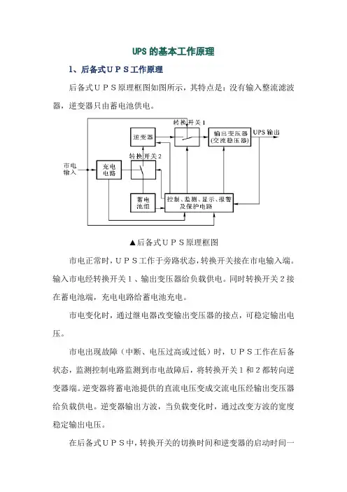 UPS的基本工作原理
