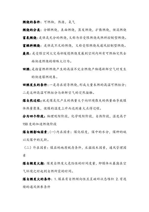 燃烧的条件