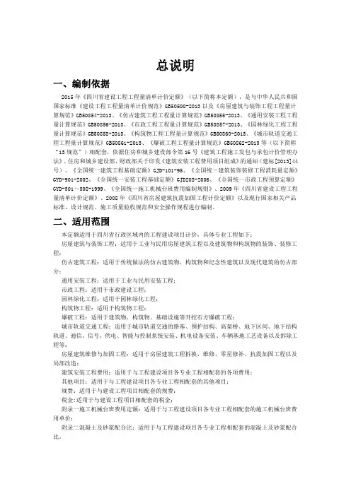 2015定额