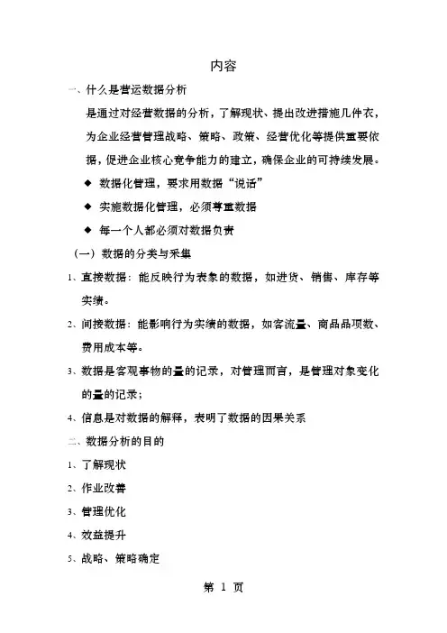 营运数据分析