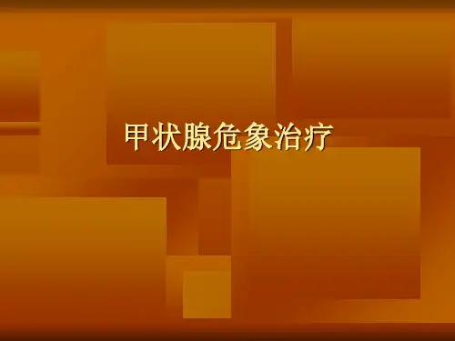 甲状腺危象治疗ppt课件