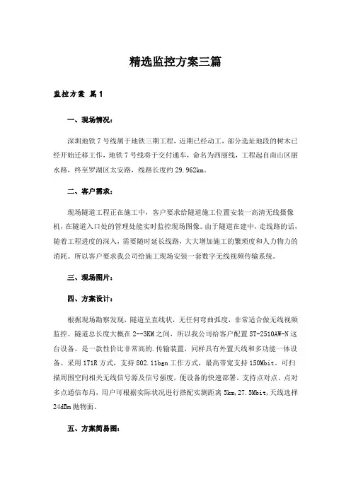 精选监控方案三篇