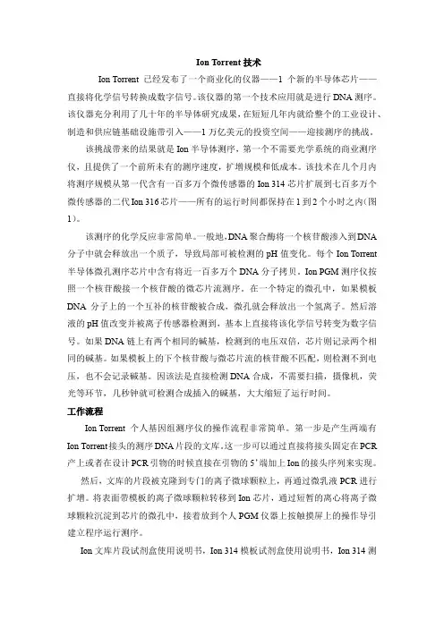 Ion torrent技术