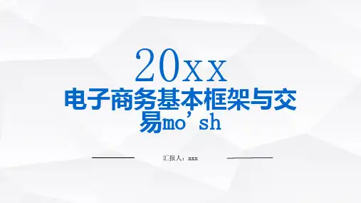 电子商务基本框架与交易