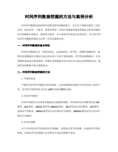时间序列数据挖掘的方法与案例分析