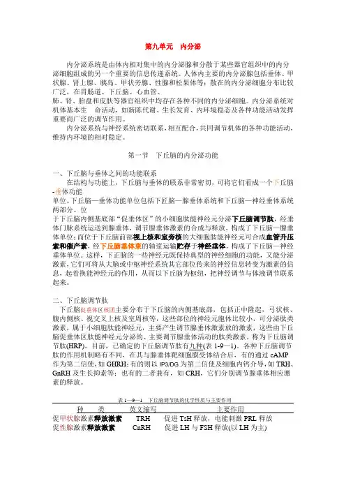 内分泌笔记