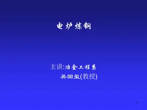 钢铁冶金概论(电炉钢)