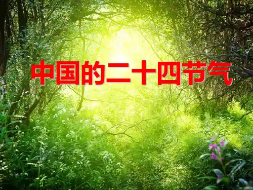 三年级《中国的二十四节气》PPT课件