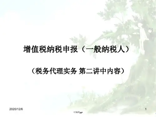 《增值税纳税申报》PPT课件
