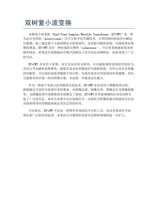 双树复小波变换