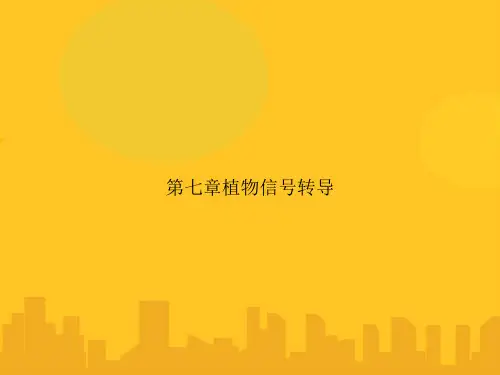 第七章植物信号转导PPT优秀版