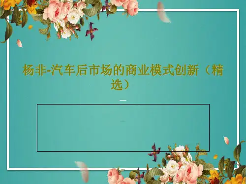 杨非-汽车后市场的商业模式创新(精选)PPT文档28页
