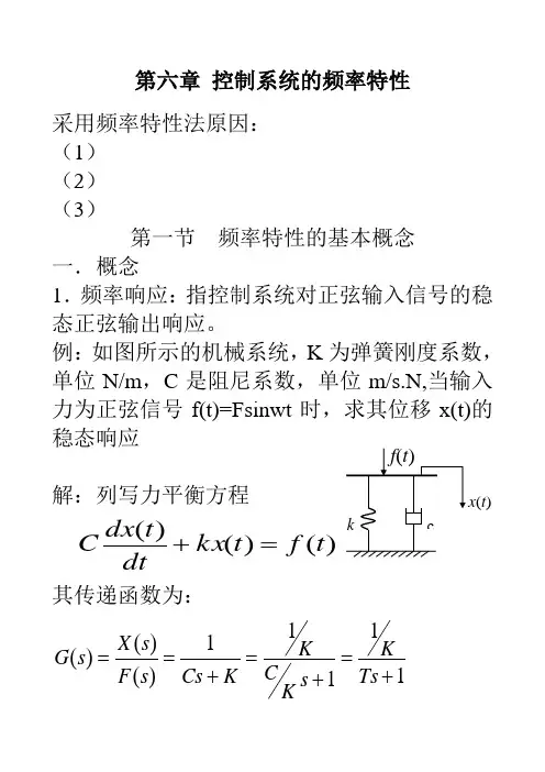 第六章 控制系统的频率特性