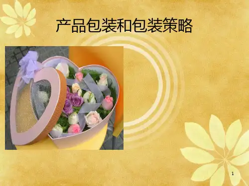 产品包装设计与包装策略PPT课件
