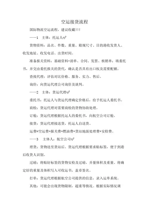 空运接货流程