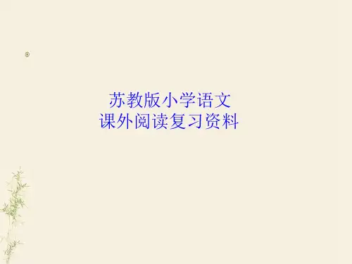 小学生课外阅读复习知识点.ppt