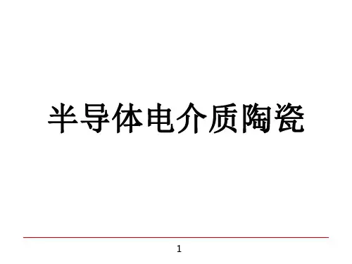 功能陶瓷  电介质陶瓷和绝缘陶瓷 高介 半导体电介质陶瓷
