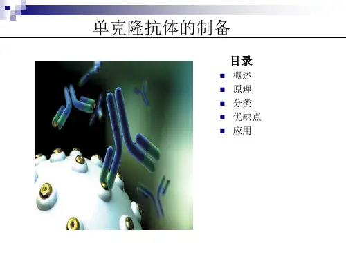 单克隆抗体的制备 PPT课件