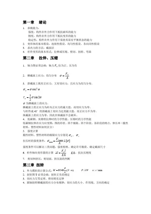 材料力学复习