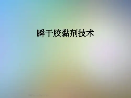 瞬干胶黏剂技术