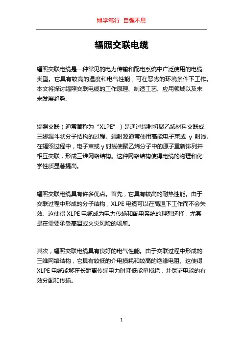 辐照交联电缆