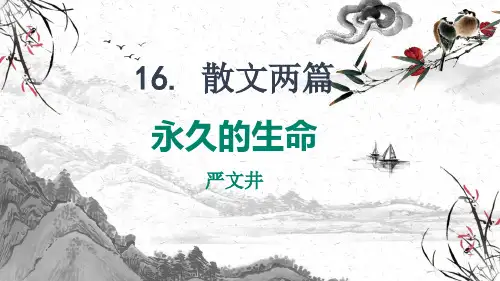 《永久的生命》ppt课件
