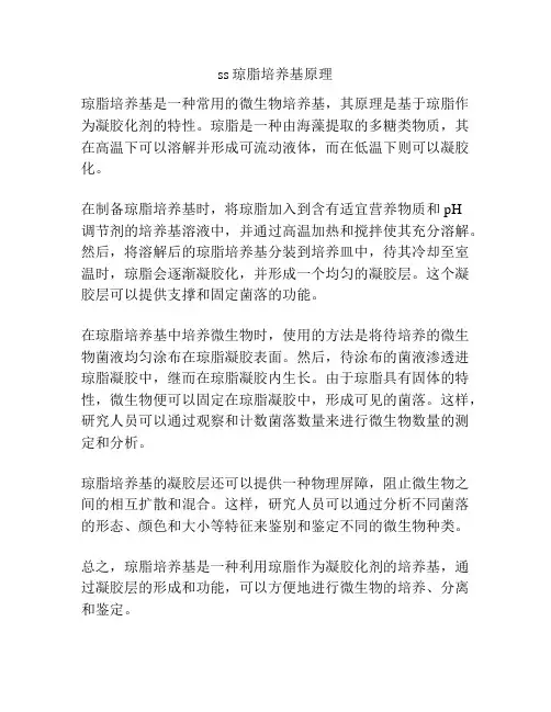 ss琼脂培养基原理