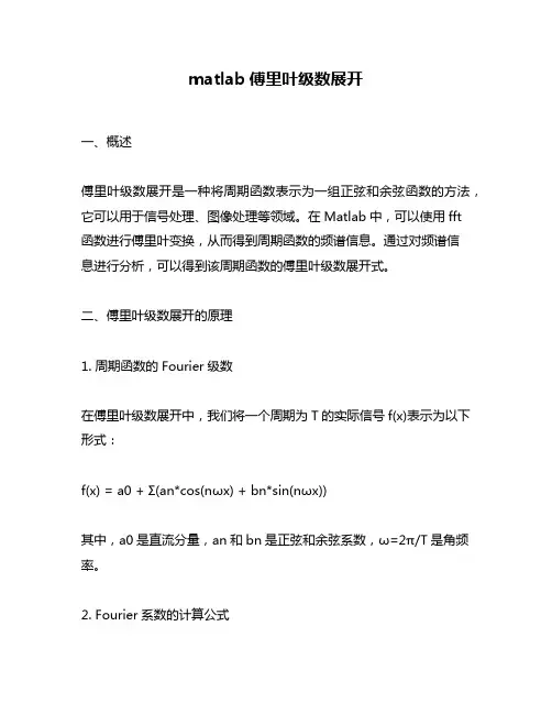 matlab傅里叶级数展开