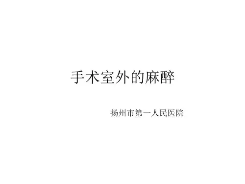 手术室外的麻醉[1]