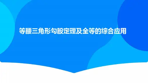 等腰三角形勾股定理及全等的综合应用