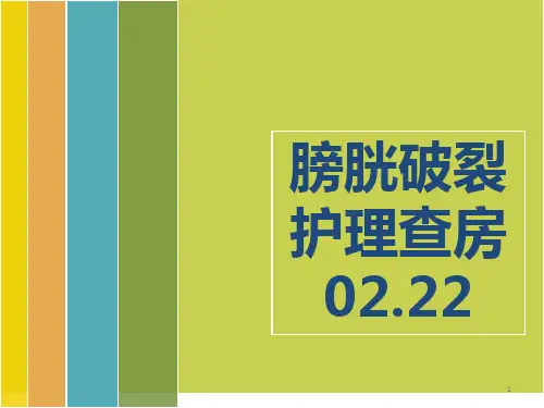 膀胱破裂护理查房课件