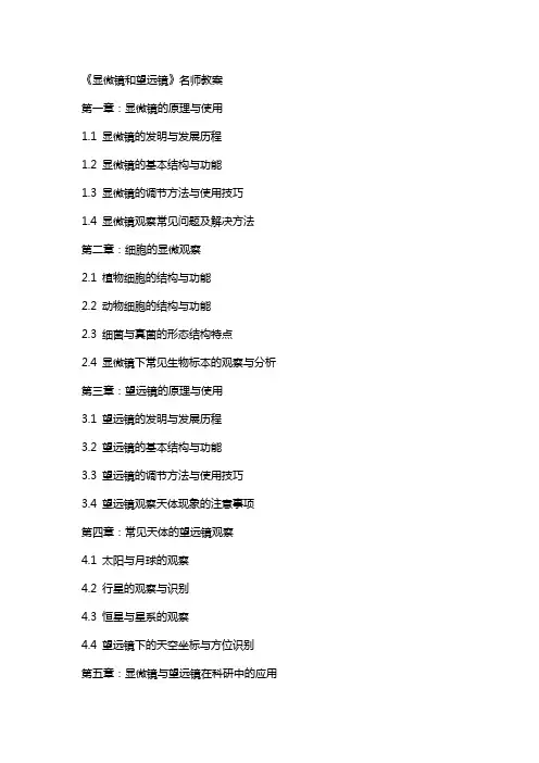 《显微镜和望远镜》名师教案