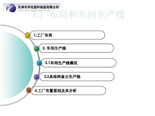 注塑车间生产线工厂布局