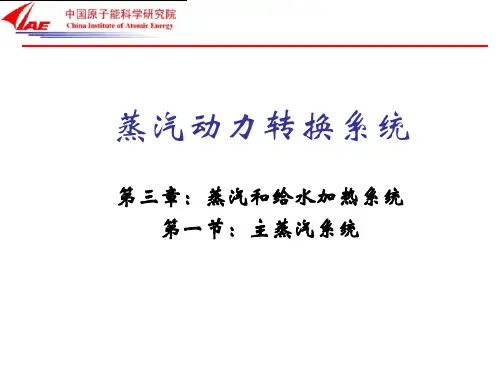 3.1主蒸汽系统解析