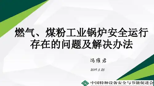 燃气、煤粉工业锅炉安全运行存在的问题及解决办法