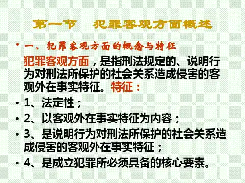犯罪客观方面1