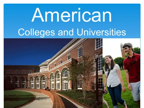 American colleges and universities