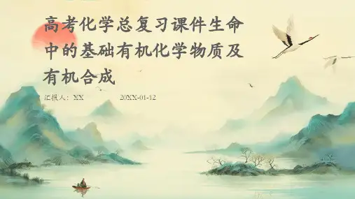 高考化学总复习课件生命中的基础有机化学物质及有机合成