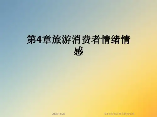 第4章旅游消费者情绪情感