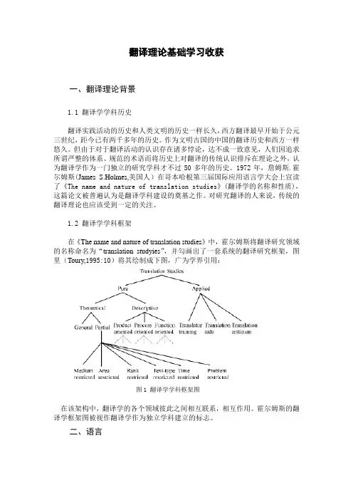 翻译理论论文