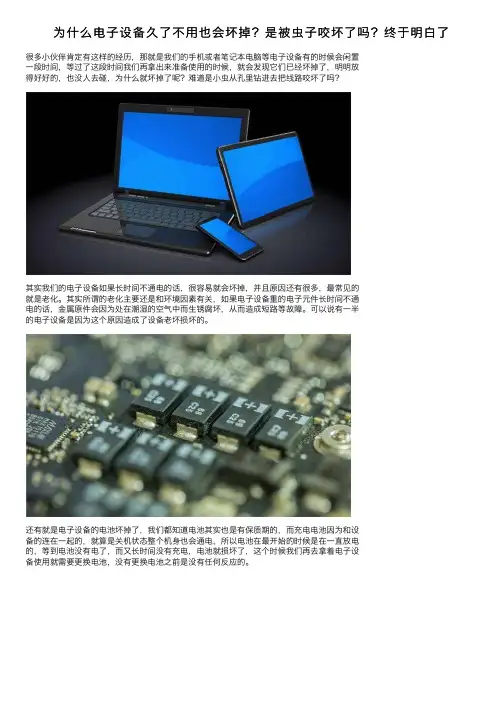 为什么电子设备久了不用也会坏掉？是被虫子咬坏了吗？终于明白了