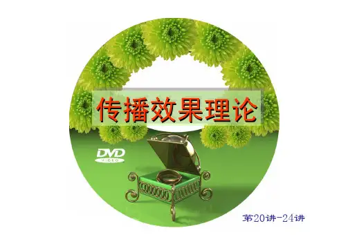 第二十讲 传播效果理论(1)：议程设置功能