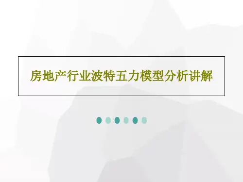 房地产行业波特五力模型分析讲解19页文档