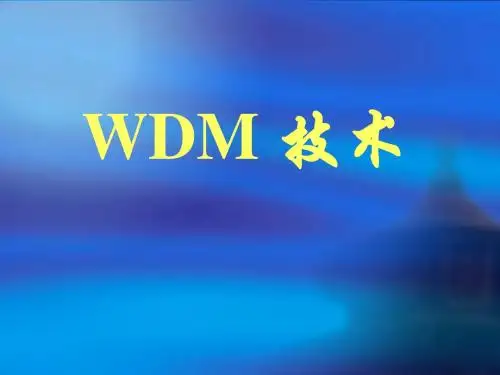 波分复用