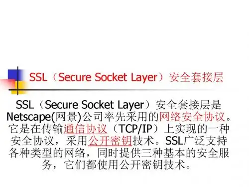 第二章信息系统安全防范技术
