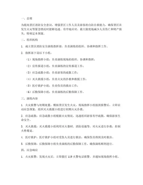 景区消防安全演练应急预案