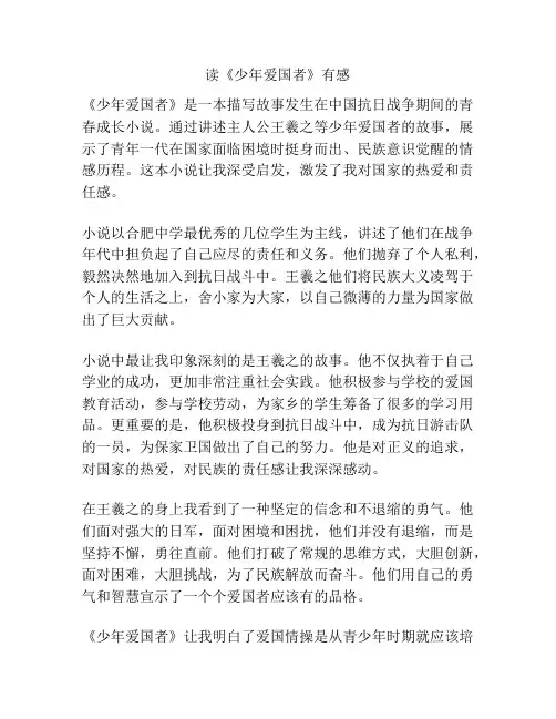 读《少年爱国者》有感