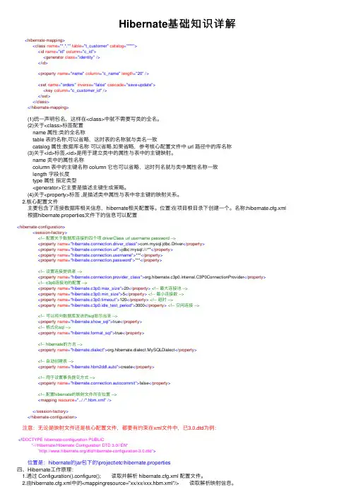 Hibernate基础知识详解
